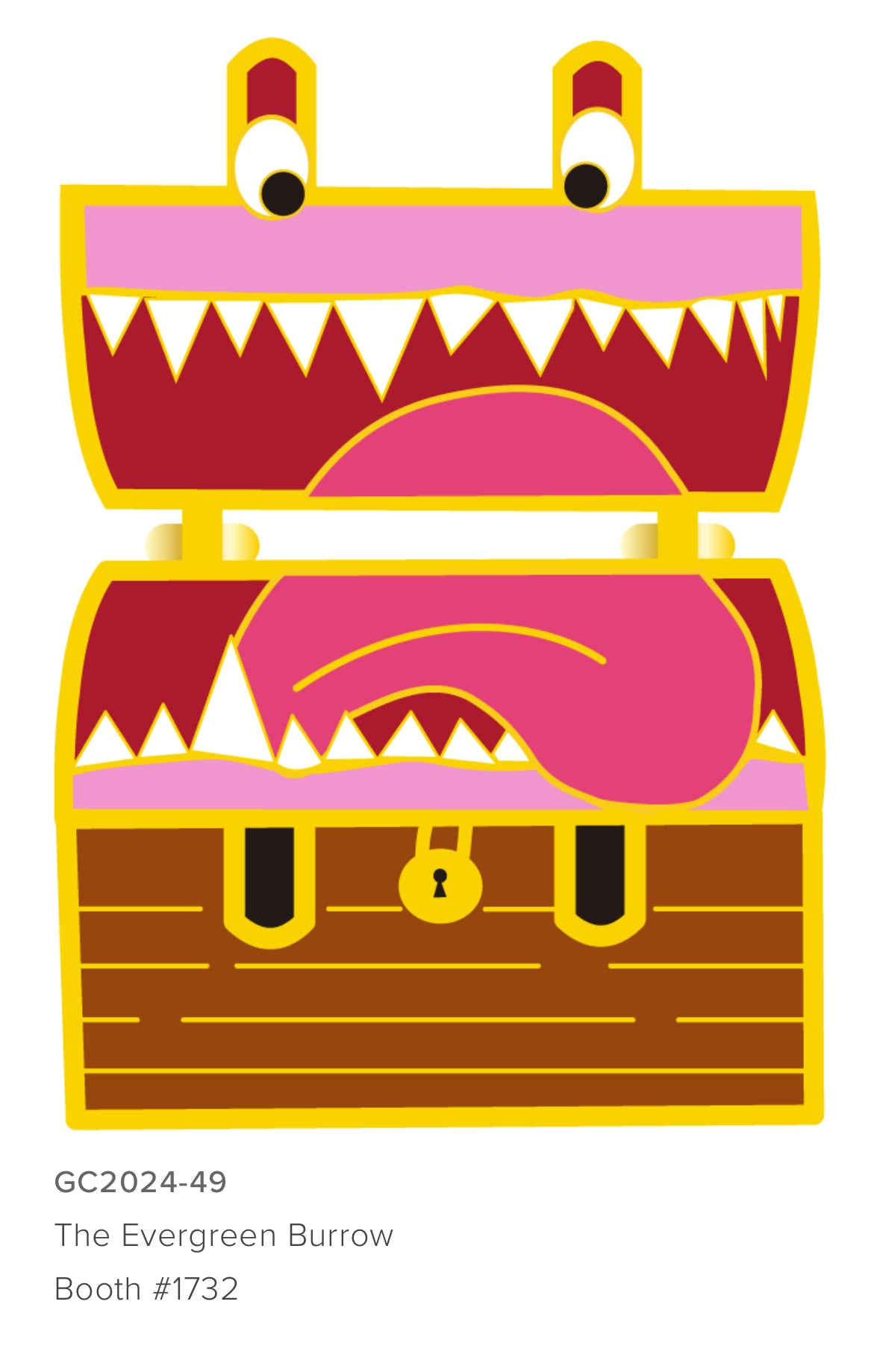 Perfectly Normal Treasure Chest Pin (Gen Con Pin Bazaar 2024)