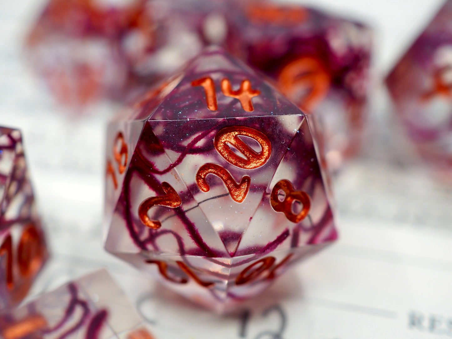 Strings of Fate Handcrafted Dice Set
