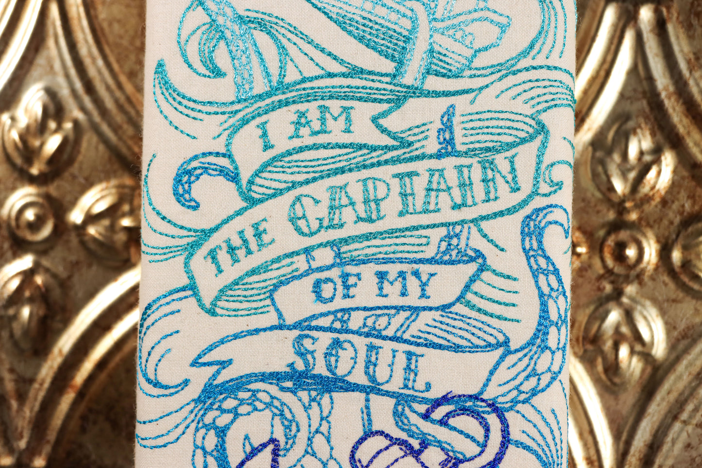 Invictus- Captain of My Soul Embroidered Canvas