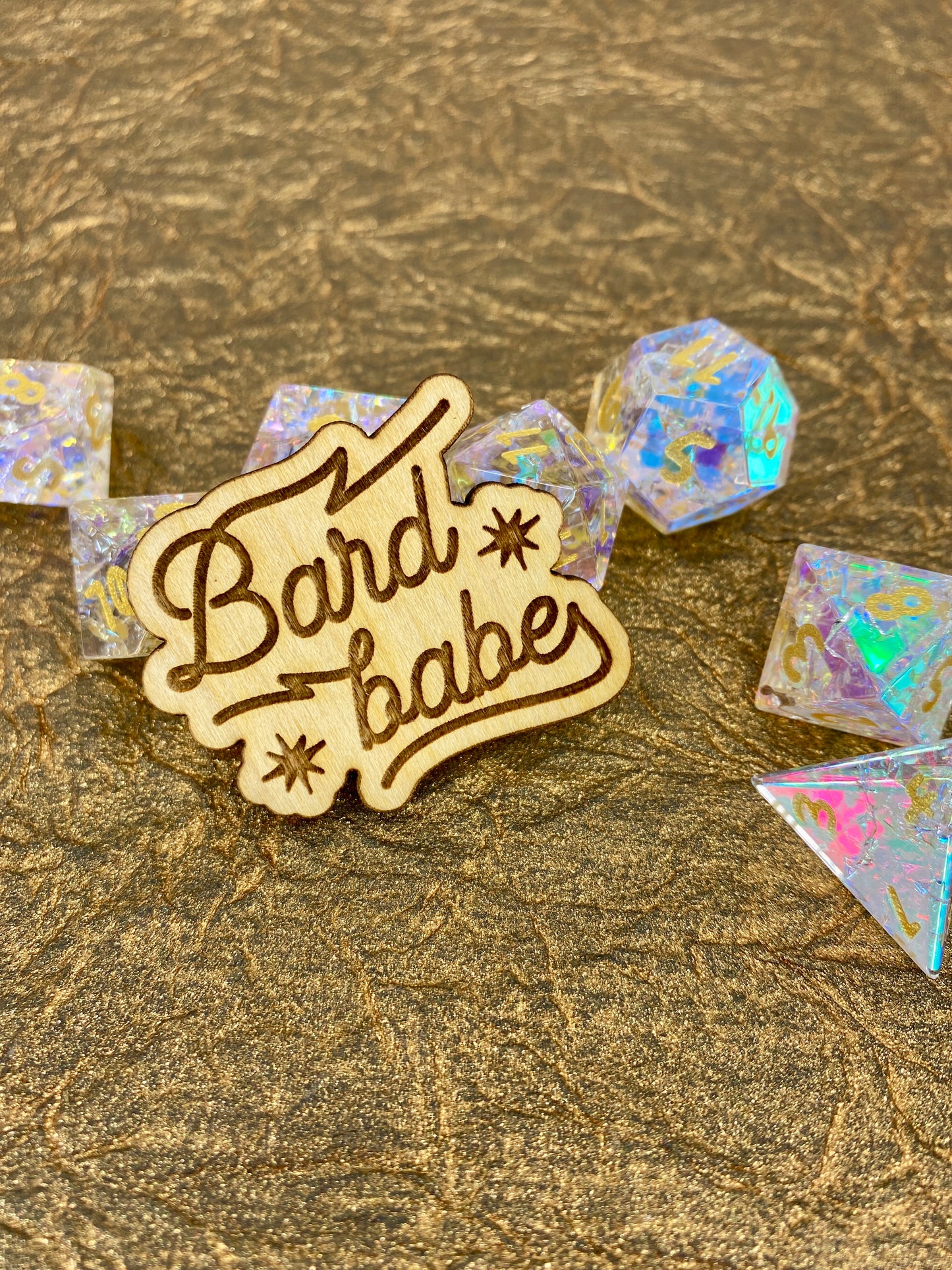 Bard Babe Wooden Pin