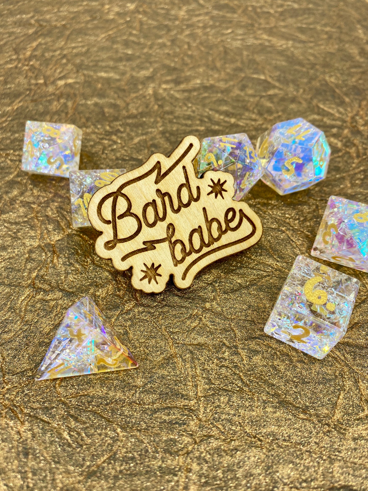 Bard Babe Wooden Pin