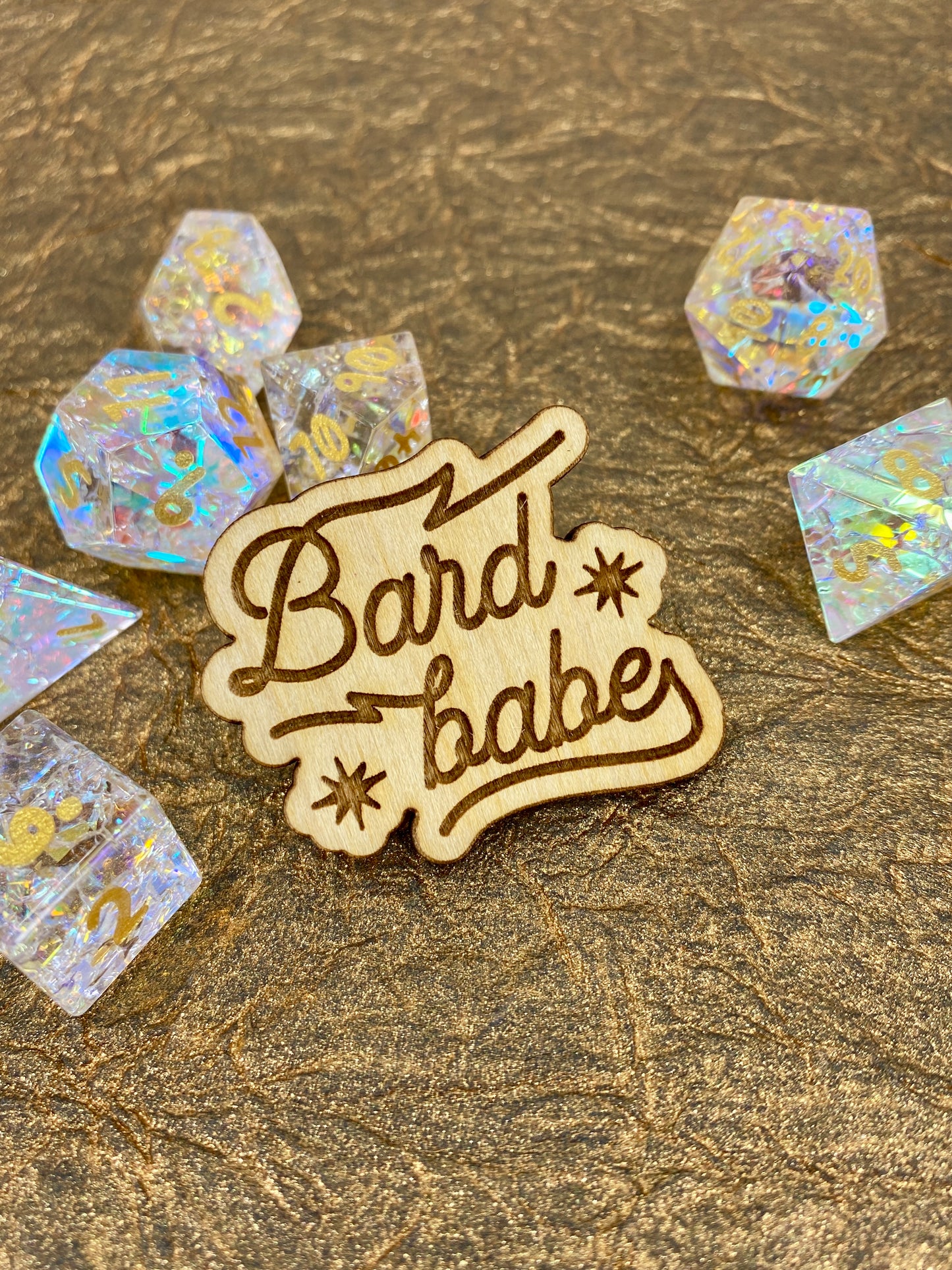 Bard Babe Wooden Pin