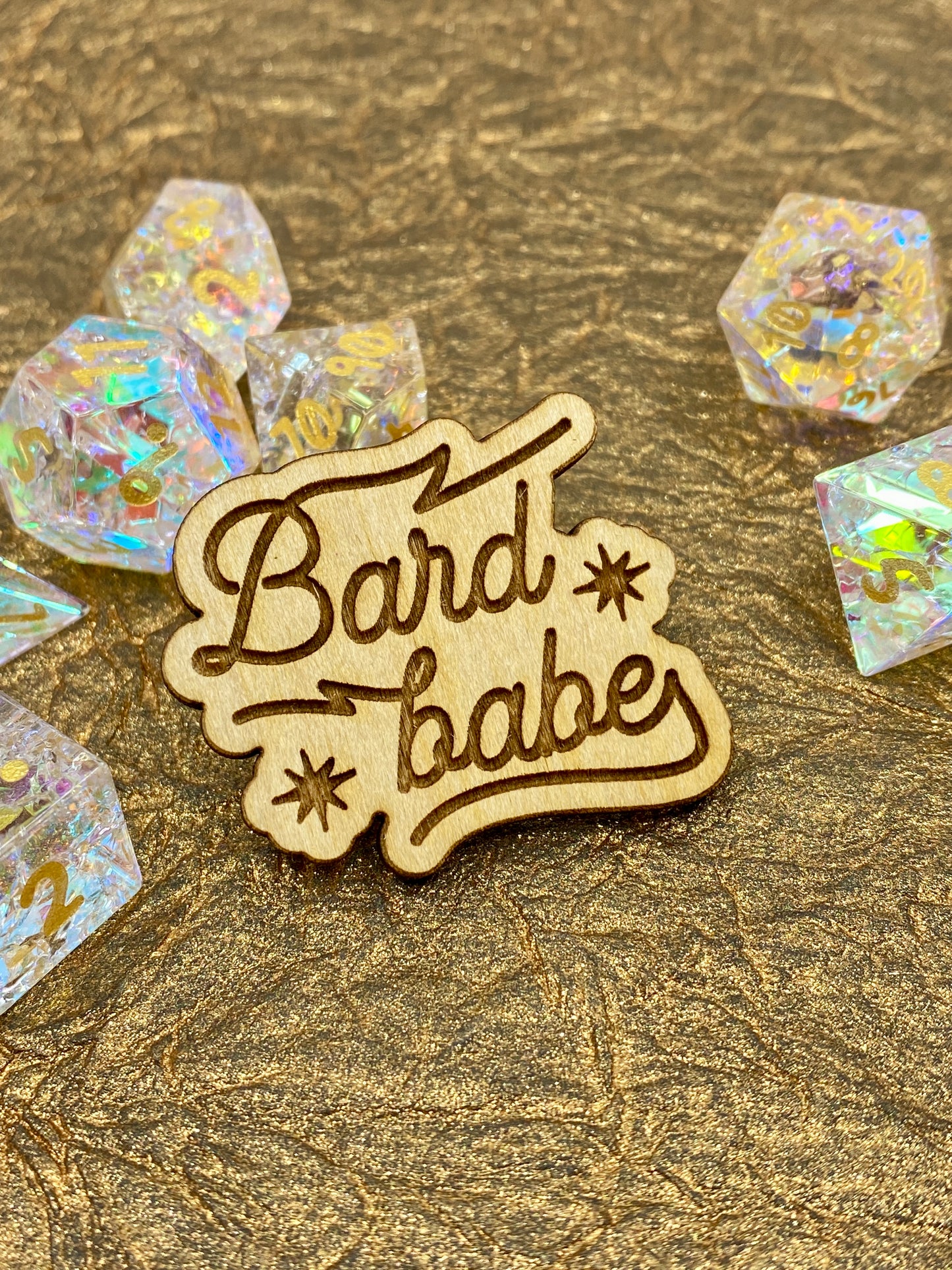 Bard Babe Wooden Pin