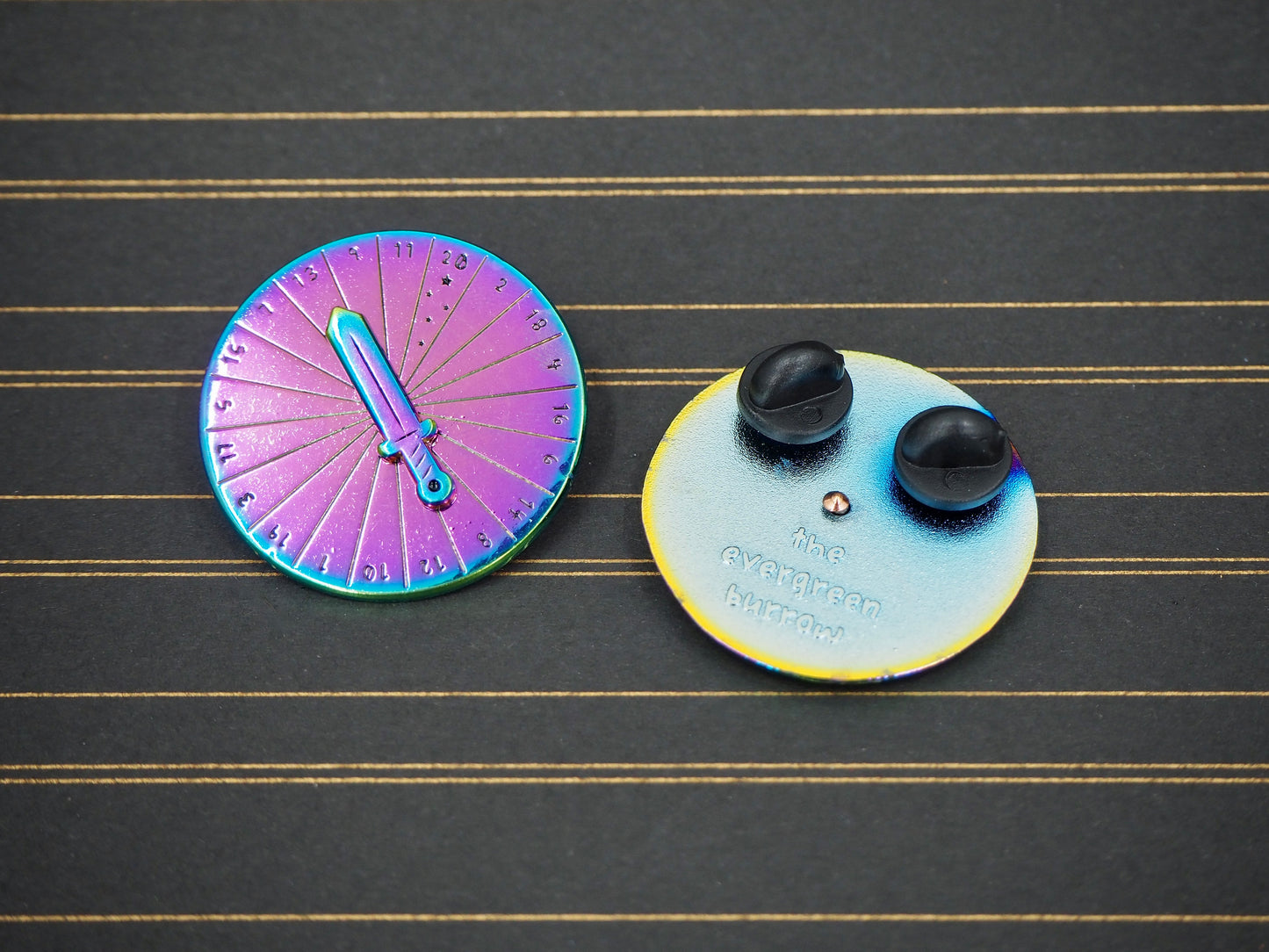 Spin Your Fate Enamel Spinner Pin