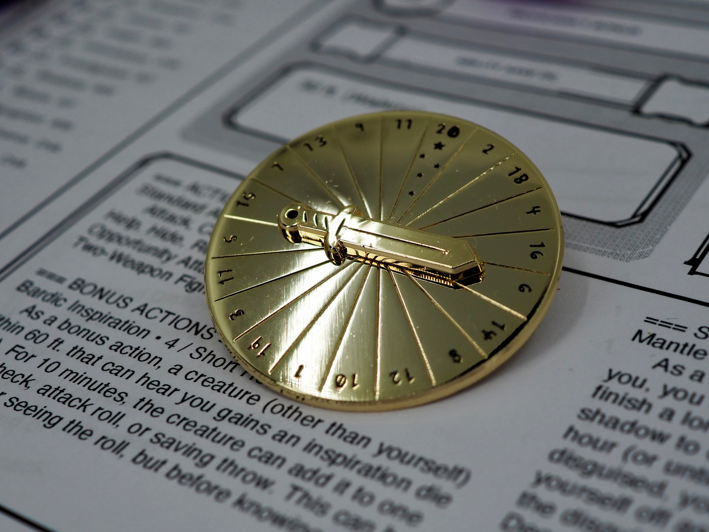 Spin Your Fate Enamel Spinner Pin