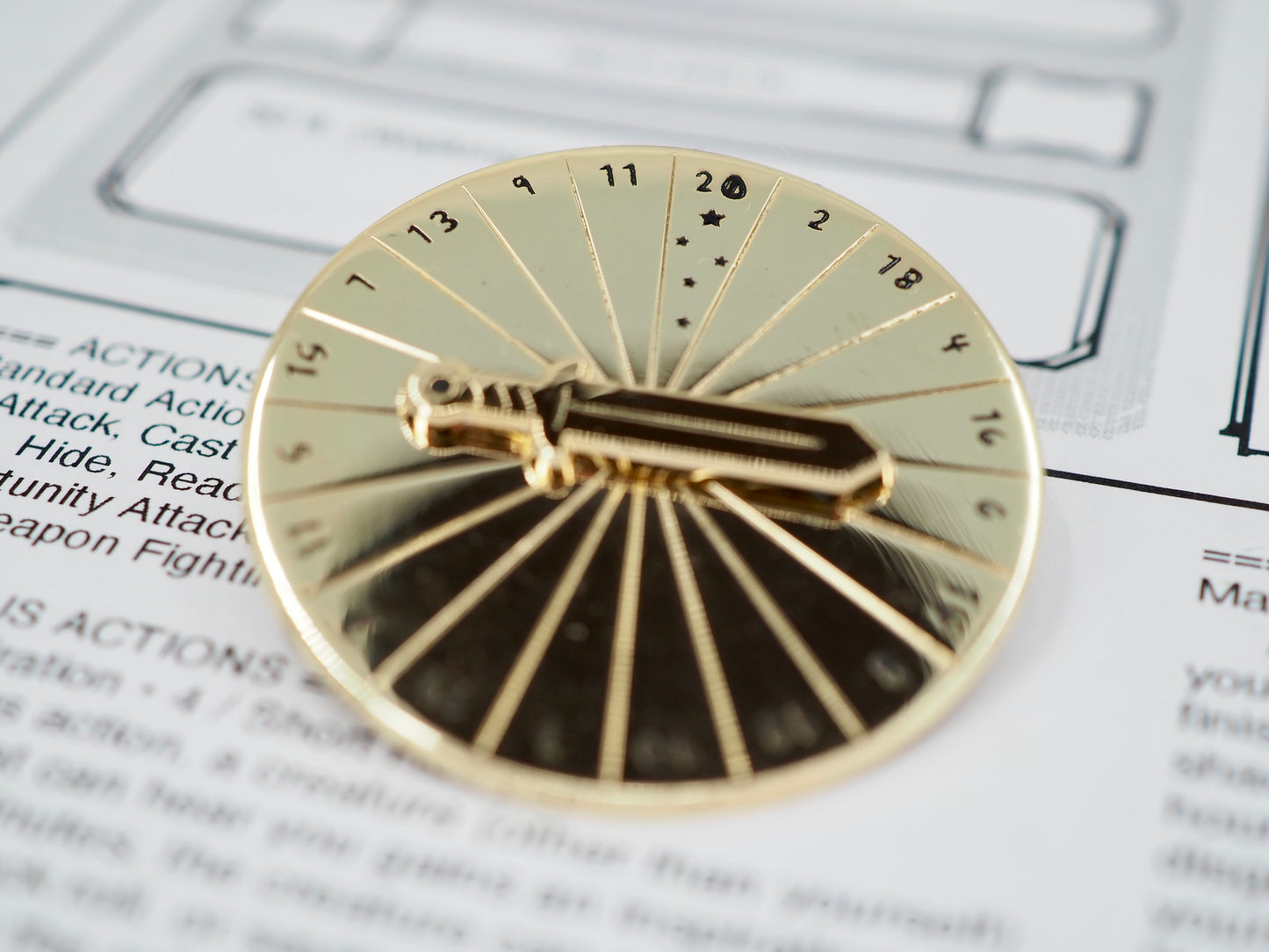 Spin Your Fate Enamel Spinner Pin