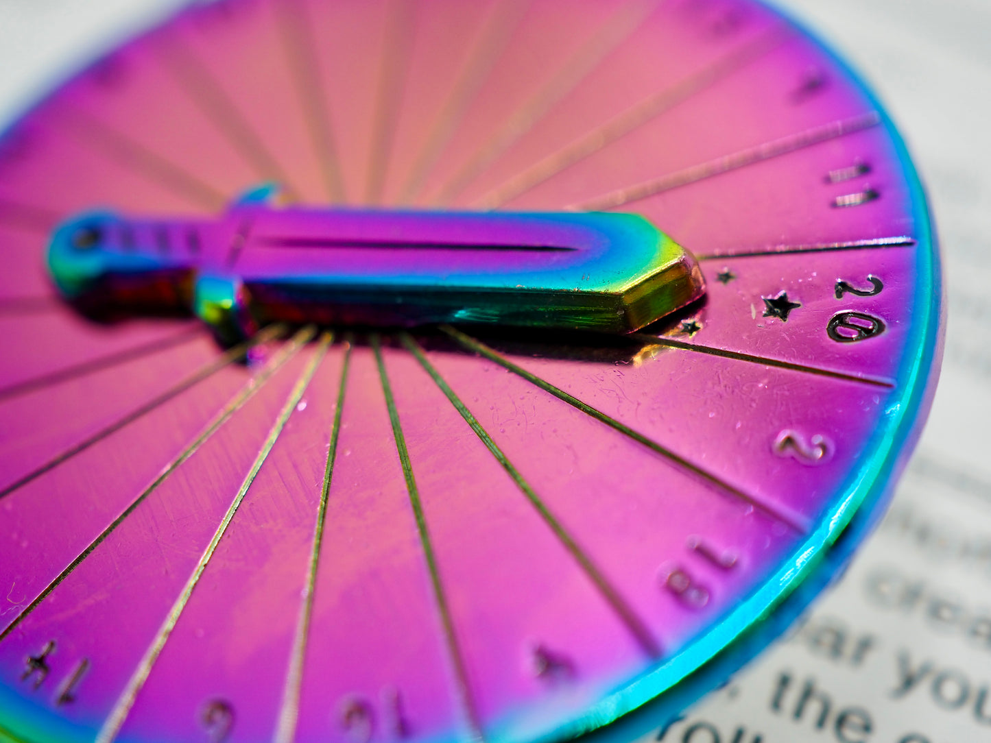 Spin Your Fate Enamel Spinner Pin