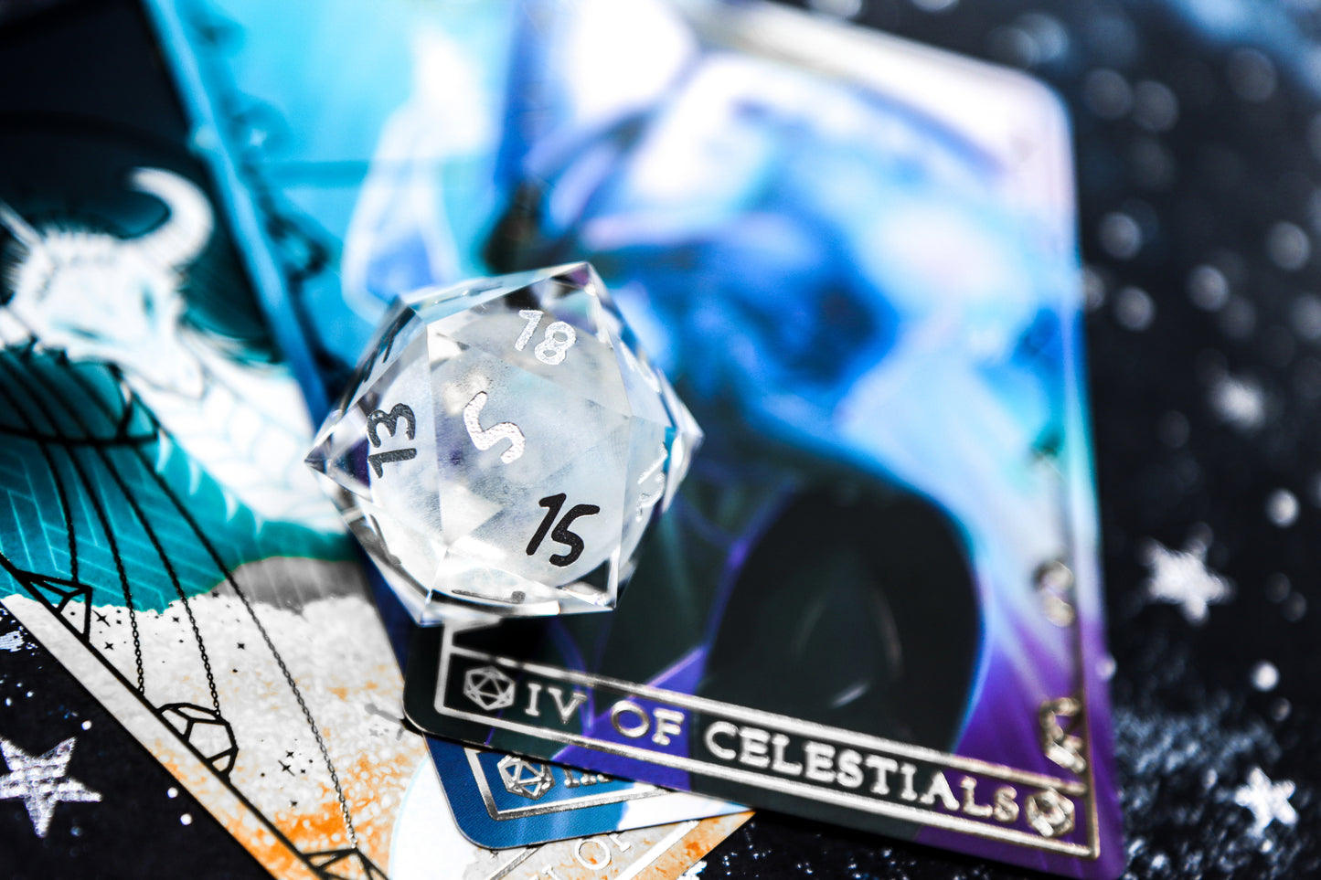Crystal Moon D20 30mm Glass D20