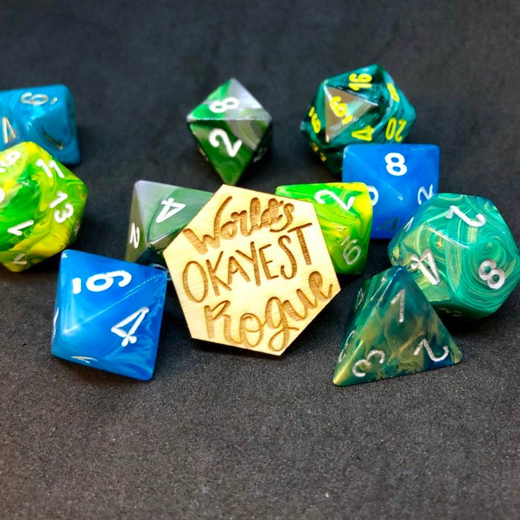 D&D Pin World's Okayest Rogue Pin