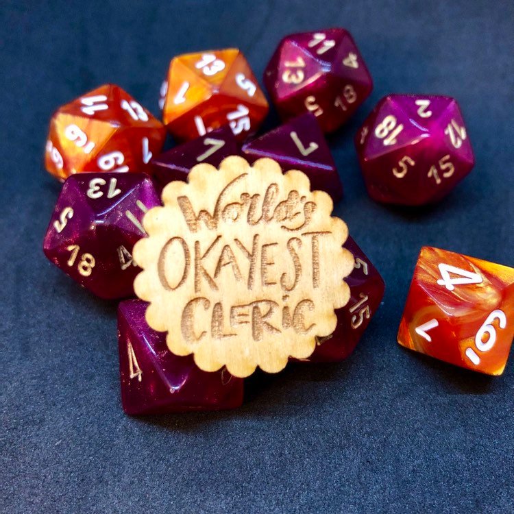 D&D Pin World's Okayest Cleric Pin