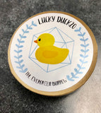 Lucky Duck20 - D20 dice with tiny rubber ducky inside!