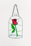 Enchanted Rose Stained Glass Acrylic Mosaic