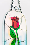 Enchanted Rose Stained Glass Acrylic Mosaic