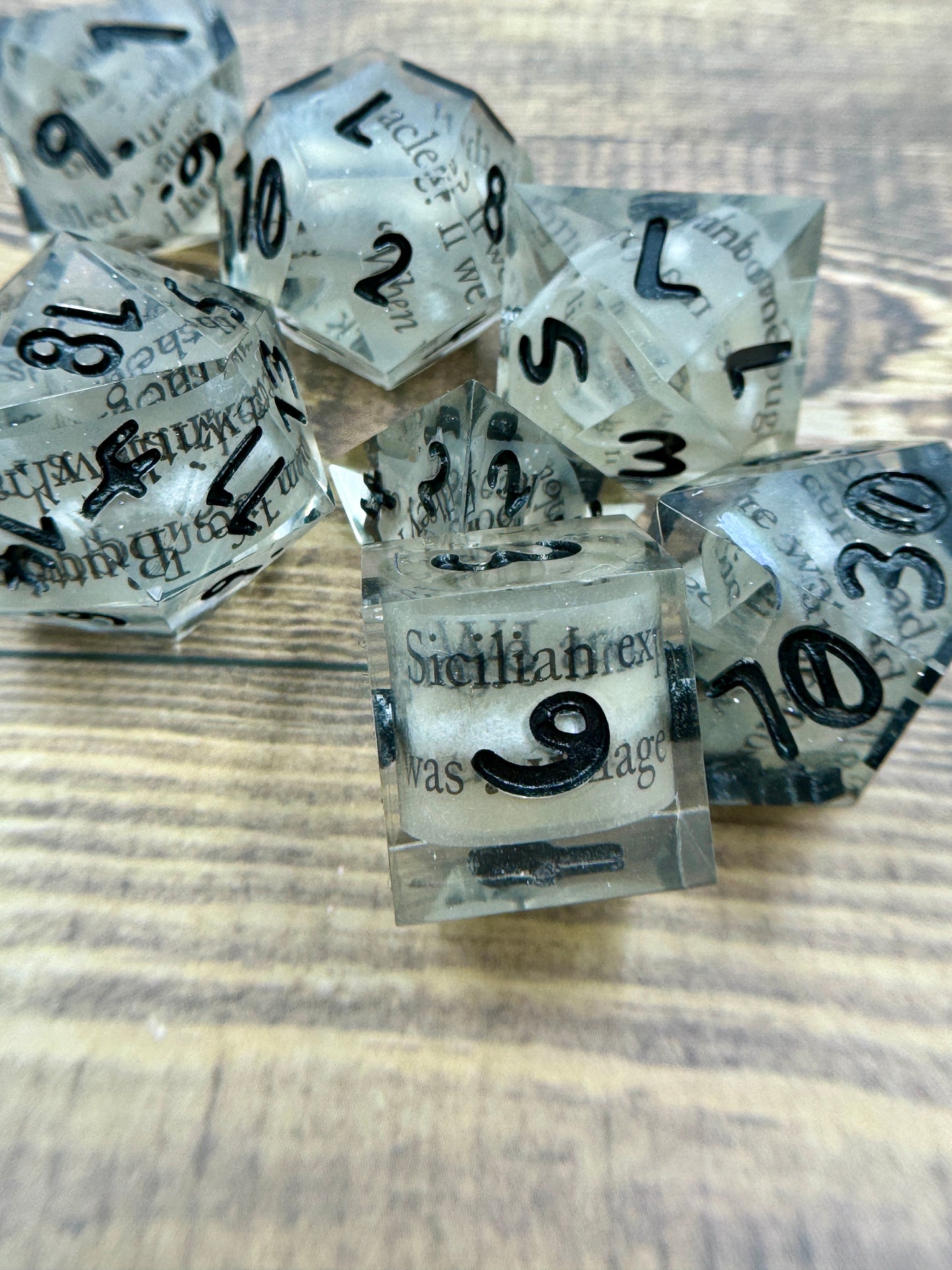 Scrollie Rollies: The Princess Bride Handcrafted Dice Set