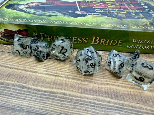 Scrollie Rollies: The Princess Bride Handcrafted Dice Set