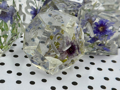 Lilac Whisper Handcrafted Dice Set