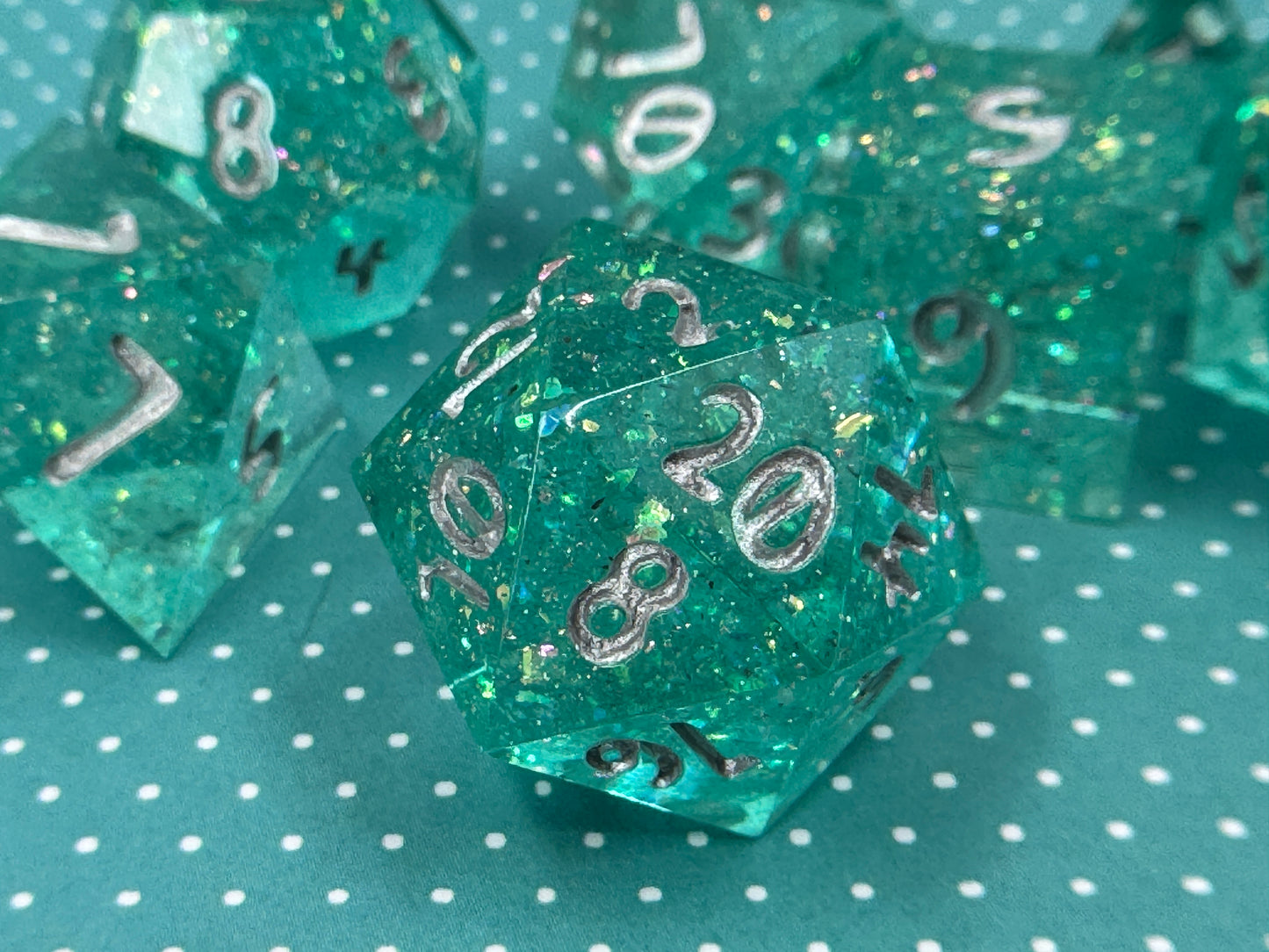 Defying Gravity Handcrafted Dice Set