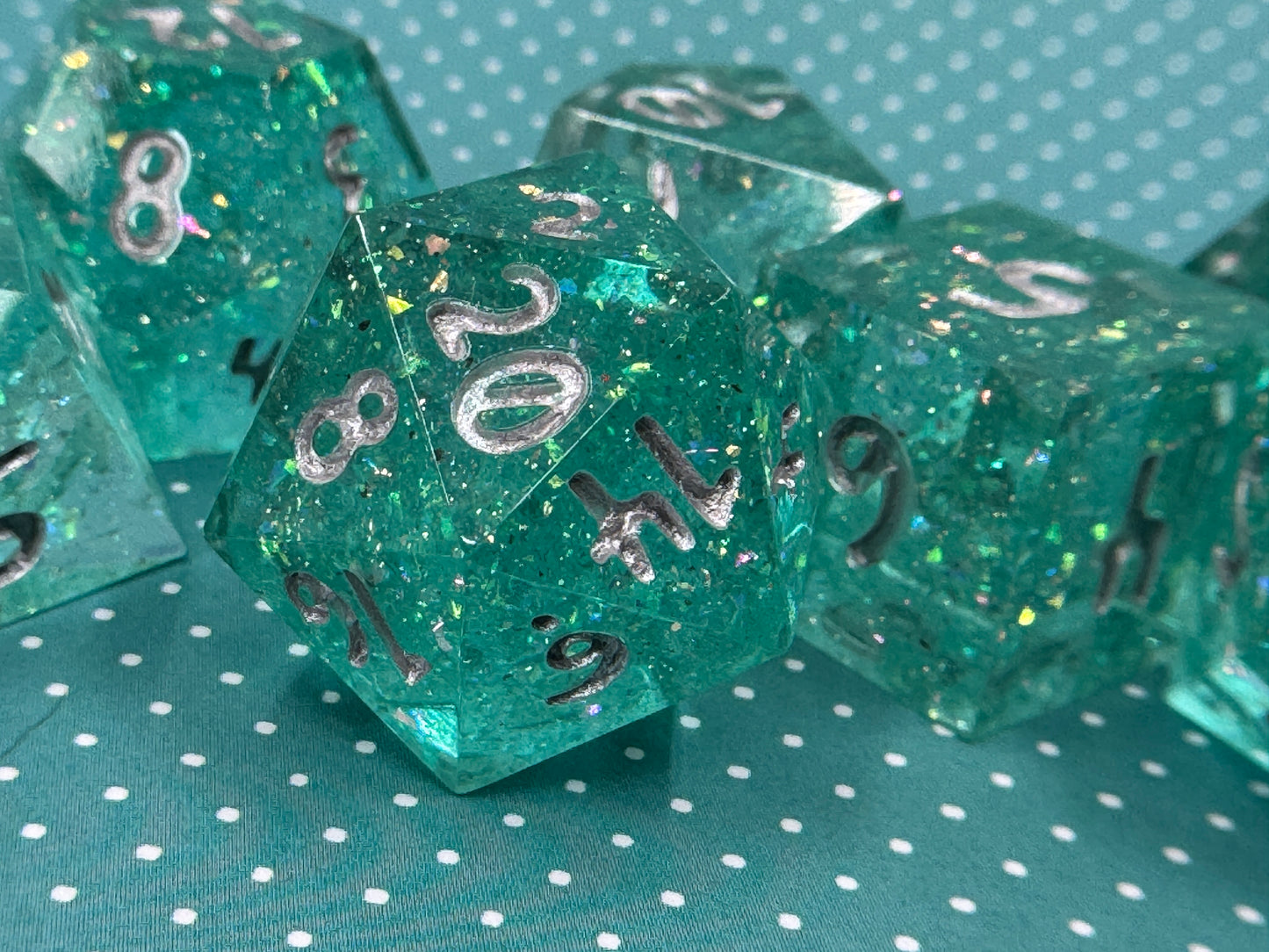 Defying Gravity Handcrafted Dice Set