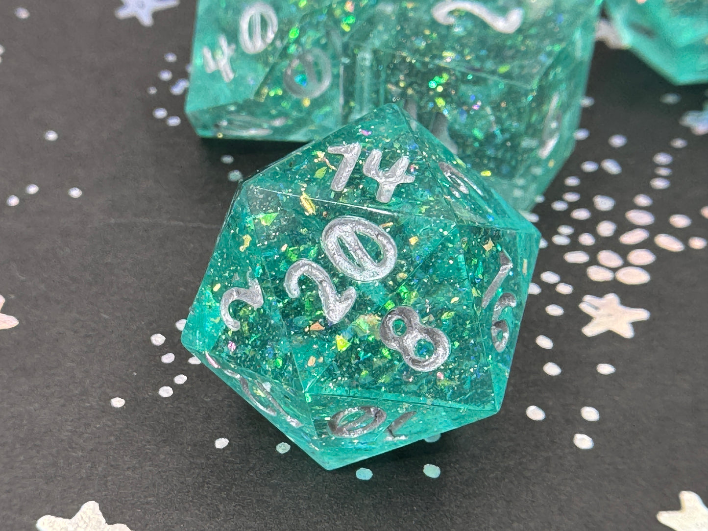 Defying Gravity Handcrafted Dice Set