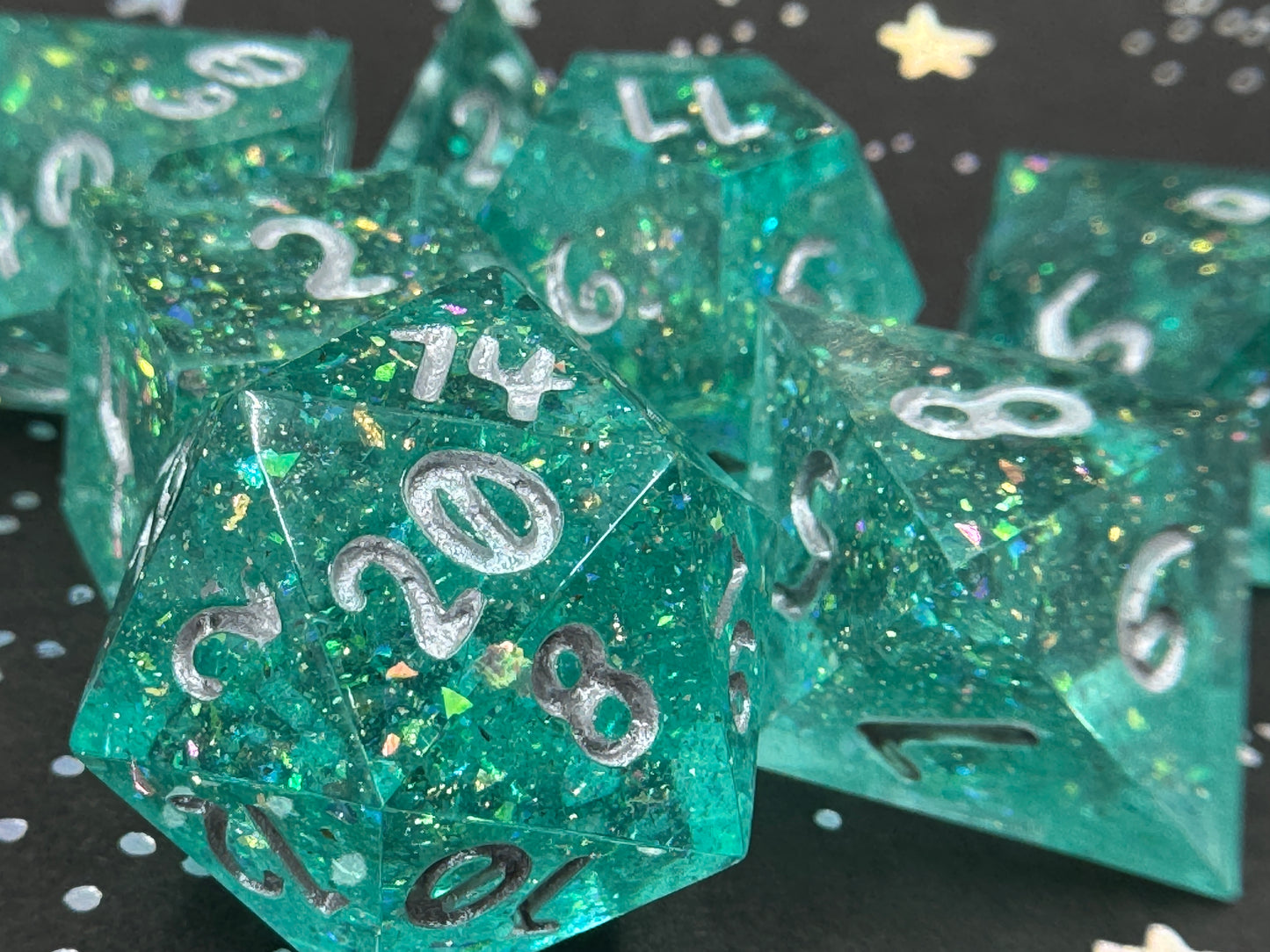 Defying Gravity Handcrafted Dice Set