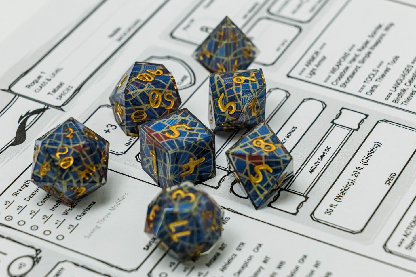 Carpet Pattern Dice Set- Preorder, Dragoncon In-Person Pickup