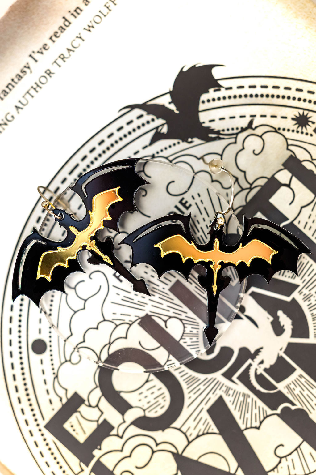 Double Dragon Rider Earrings