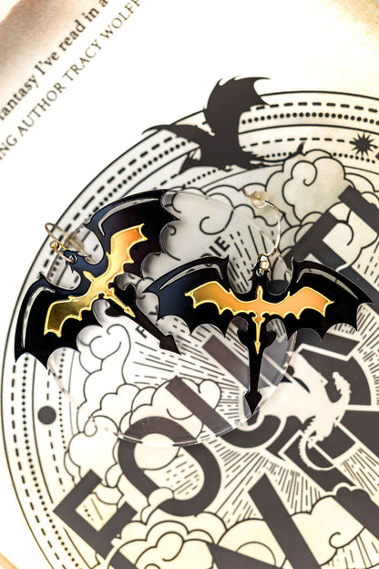 Double Dragon Rider Earrings