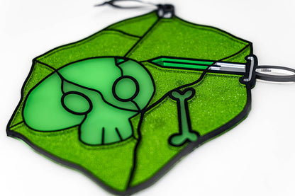 Gelatinous Cube Acrylic Stained "Glass" Suncatcher