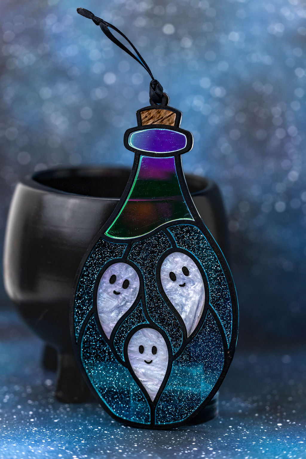 Ghost Potion Stained "Glass" Suncatcher