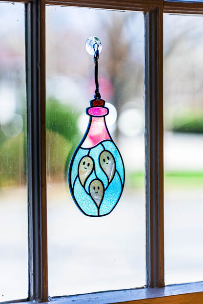 Ghost Potion Stained "Glass" Suncatcher