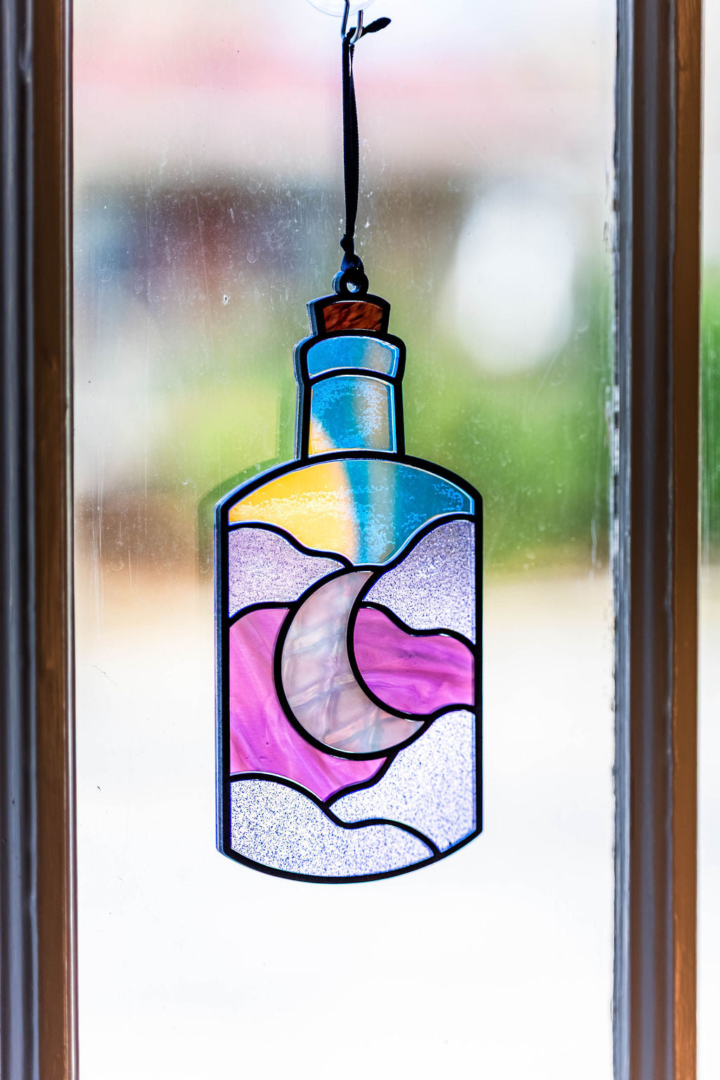 Moon Potion Stained "Glass" Suncatcher