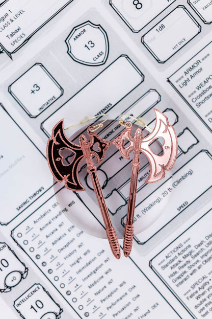 Battleaxe Earrings