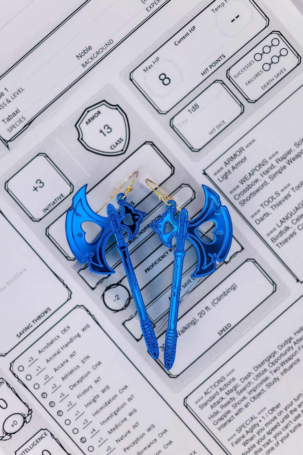 Battleaxe Earrings