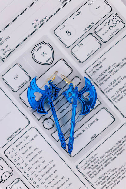 Battleaxe Earrings