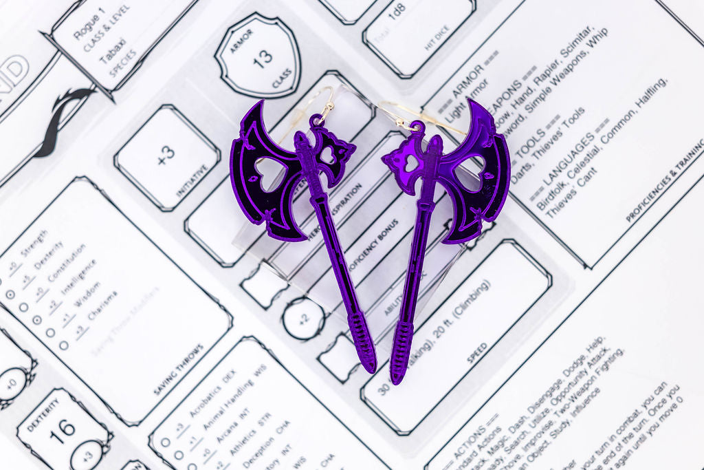 Battleaxe Earrings
