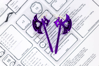 Battleaxe Earrings