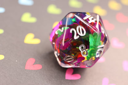 Rainbow Richards Polyhedral Dice Set