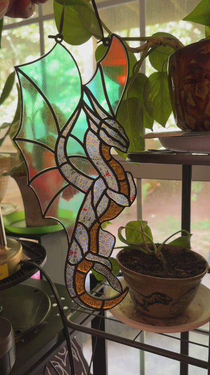 PREORDER- Carpet Acrylic Stained Glass Dragon