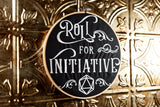 Roll For Initiative 8" Embroidery Hoop