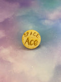 LGBTQ+ Wooden Pin- Space Ace