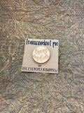 LGBTQ+ Wooden Pin- Trans-cendent