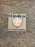 LGBTQ+ Wooden Pin- N.B. Lievable