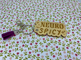 Neuro Spicy Wooden Keychain with tassel