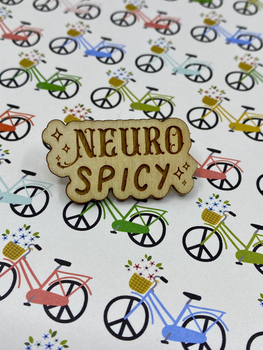 Neuro Spicy Wooden Pin