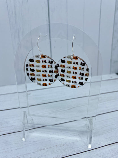 Cat Face Earrings