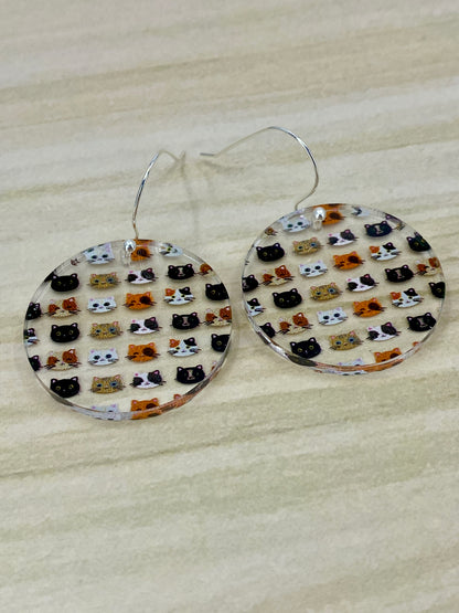 Cat Face Earrings