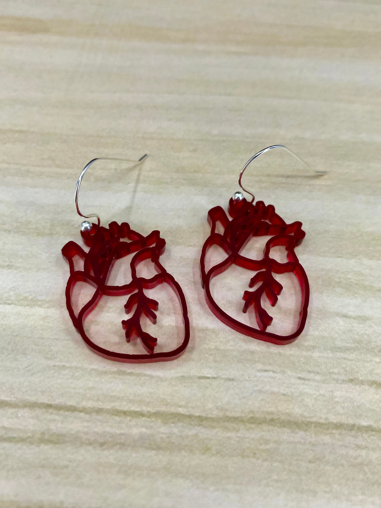 Anatomical Heart Earrings