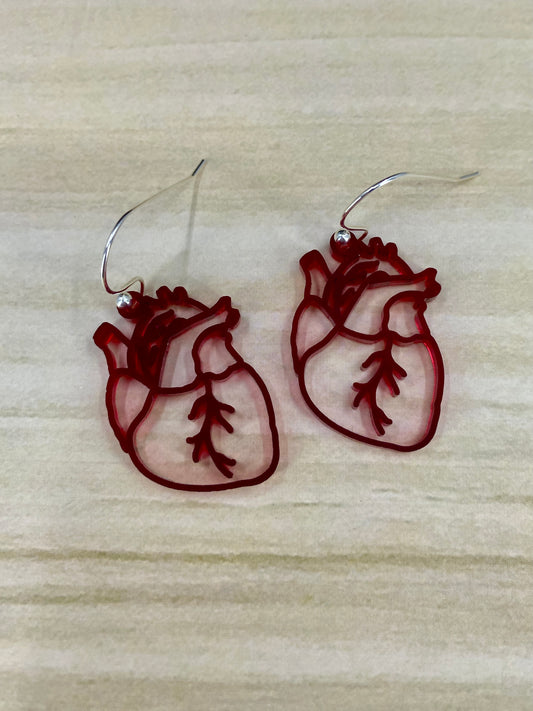 Anatomical Heart Earrings