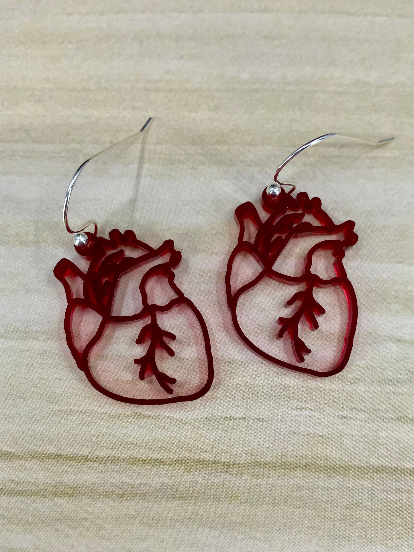 Anatomical Heart Earrings