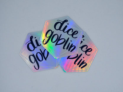 Dice Goblin Holographic Sticker